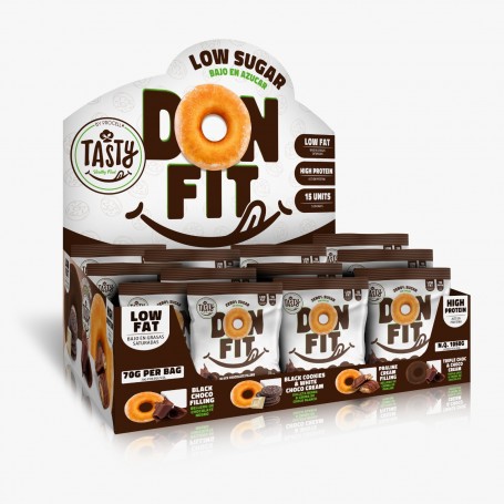 DonFit Donuts Proteicos Triple Chocolate 15X70 gr - ProCell